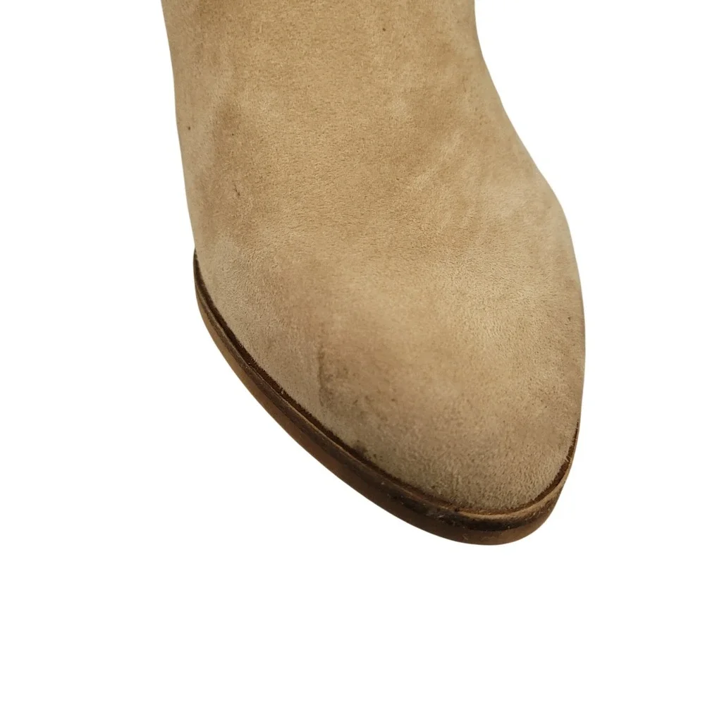 Vince Camuto Nestel Knee High Boots Womens Size 5M Tan Suede Western Fall Winter